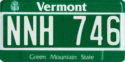 VT license plate NNH746