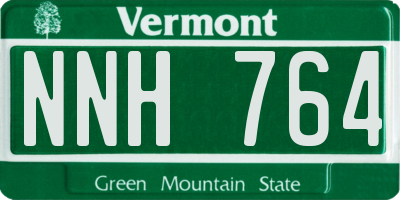 VT license plate NNH764