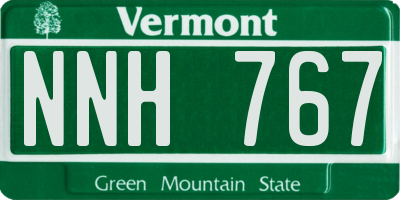 VT license plate NNH767