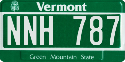 VT license plate NNH787