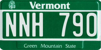 VT license plate NNH790