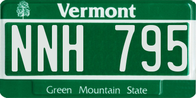 VT license plate NNH795