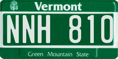 VT license plate NNH810