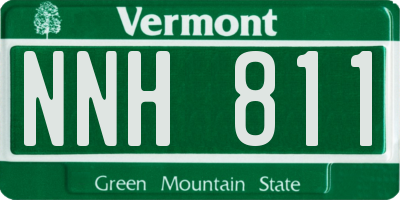 VT license plate NNH811