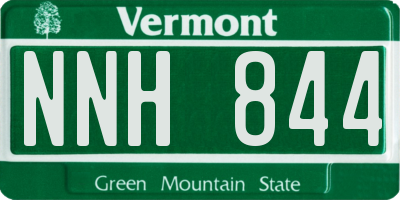 VT license plate NNH844