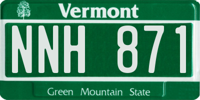 VT license plate NNH871