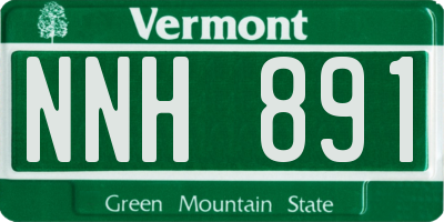 VT license plate NNH891