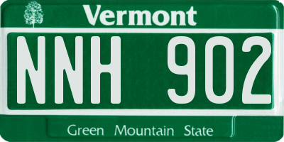 VT license plate NNH902