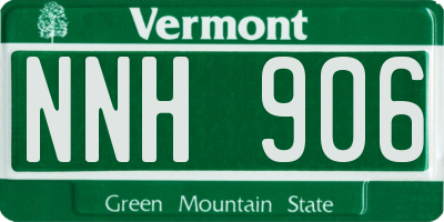 VT license plate NNH906