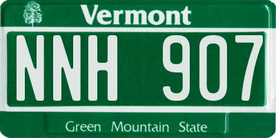 VT license plate NNH907