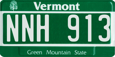 VT license plate NNH913