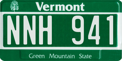 VT license plate NNH941