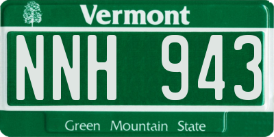 VT license plate NNH943