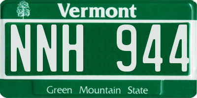 VT license plate NNH944