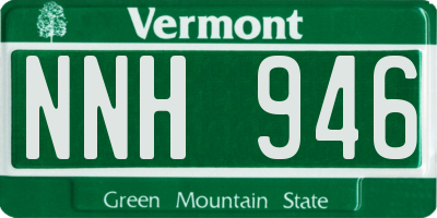 VT license plate NNH946