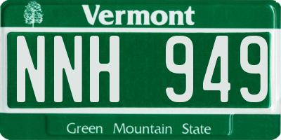 VT license plate NNH949