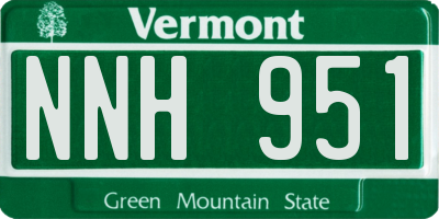 VT license plate NNH951