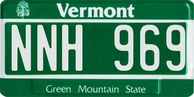 VT license plate NNH969