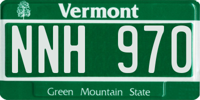 VT license plate NNH970