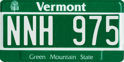 VT license plate NNH975
