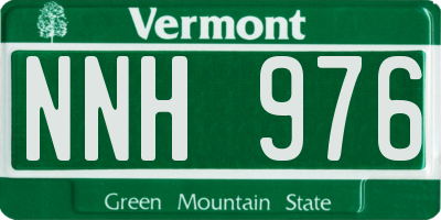 VT license plate NNH976