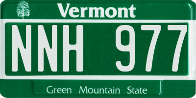 VT license plate NNH977