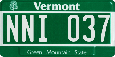 VT license plate NNI037