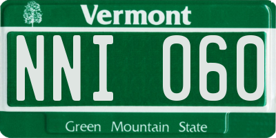 VT license plate NNI060