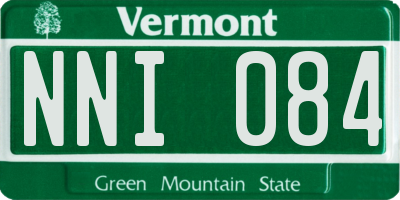VT license plate NNI084