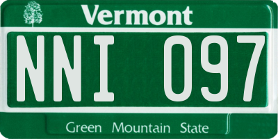 VT license plate NNI097