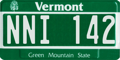 VT license plate NNI142