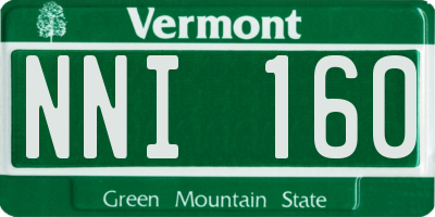 VT license plate NNI160