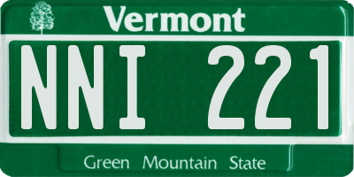 VT license plate NNI221