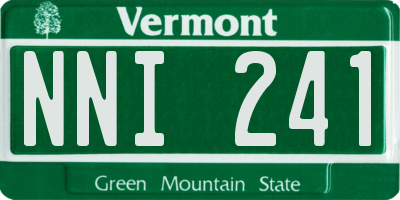 VT license plate NNI241