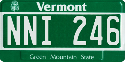 VT license plate NNI246