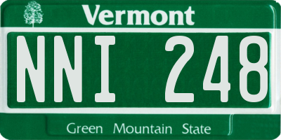 VT license plate NNI248