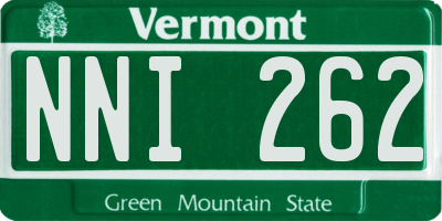 VT license plate NNI262