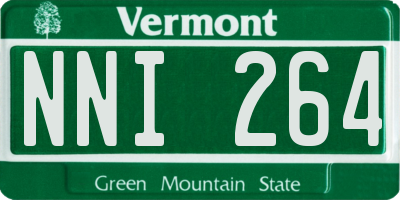 VT license plate NNI264
