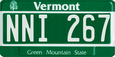 VT license plate NNI267