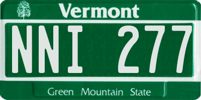 VT license plate NNI277