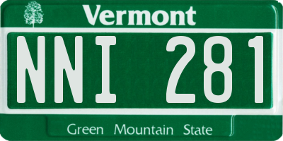 VT license plate NNI281