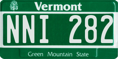 VT license plate NNI282