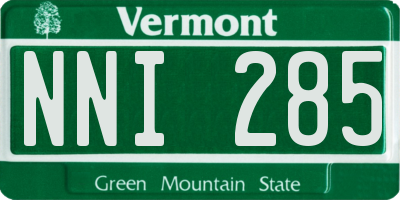 VT license plate NNI285