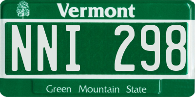 VT license plate NNI298