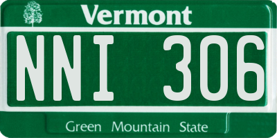VT license plate NNI306