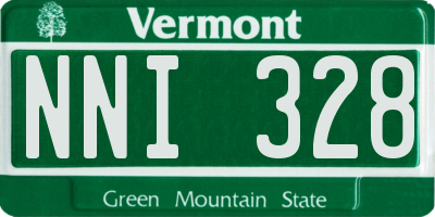 VT license plate NNI328
