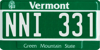 VT license plate NNI331