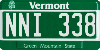 VT license plate NNI338