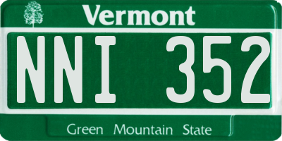 VT license plate NNI352