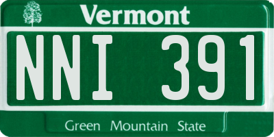 VT license plate NNI391